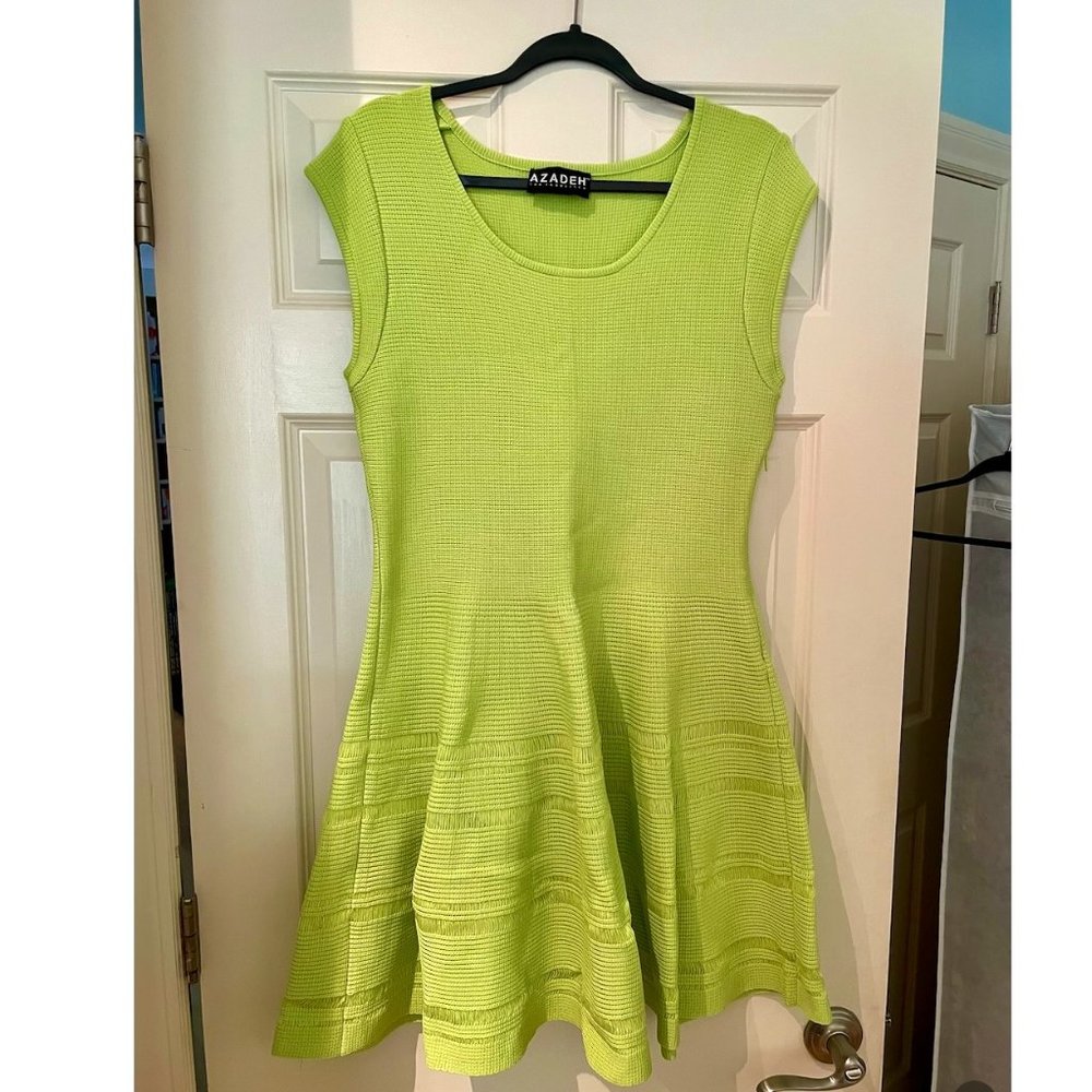 Lime Green Azadeh Couture Dress